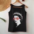Queen Elizabeth Iiunglasses British Crown エリザベス女王 Meme レディースタンクトップ 面白い贈り物