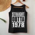 Straight Outta 1978 Womenintage 1978 Birth Of Birthday レディースタンクトップ 面白い贈り物