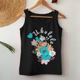 ウクレレギフト 70年代の花のウクレレ奏者 レディースタンクトップ 面白い贈り物