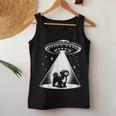 シーズー Mom Dad Dog Alien Ufo レディースタンクトップ 面白い贈り物
