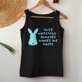 リサイズ ただうさぎを見てるだけで、幸せな気持ちになる Bunny Bunnies Rabit Happy うさぎ レディースタンクトップ 面白い贈り物