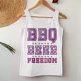 Bbq Beer Freedom シャツ ビンテージ レディースタンクトップ 面白い贈り物