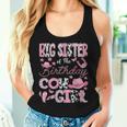 Big Sister Of The Birthday Cow Girl Rodeo Cowgirl Birthday Women Tank Top Gifts for Her