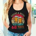 Cheers & Beers To 68 Years 68 Birthday 68Th Bday Men レディースタンクトップ 彼女への贈り物