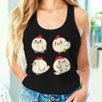 Chicken Chickens Cute Kawaii Anime Kawaii Japan レディースタンクトップ 彼女への贈り物