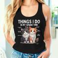 Things I Do In Mypare Time Cat Lover Men レディースタンクトップ 彼女への贈り物