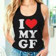 ユーズド加工 I Heart My Girlfriend アパレル I Love My Gf レディースタンクトップ 彼女への贈り物
