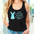 リサイズ ただうさぎを見てるだけで、幸せな気持ちになる Bunny Bunnies Rabit Happy うさぎ レディースタンクトップ 彼女への贈り物