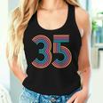 数字 35 35周年 男性 女性 35歳の誕生日 レディースタンクトップ 彼女への贈り物