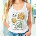 82 Years Loved And Blessed 花柄 フラワースタンプ 82歳の誕生日 レディースタンクトップ 彼女への贈り物