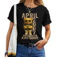 19歳 2007年4月 テディベア 19歳 誕生日 男性 女性 レディースTシャツ