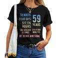 59歳の誕生日 男性 女性 面白い 59歳 レディースTシャツ