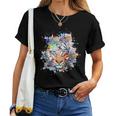 Beelegant 加熱虎 水彩画 面白い虎 レディースTシャツ
