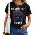 Bigtone Gap バージニア Usa クマと花のデザイン 長袖tシャツ レディースTシャツ