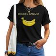 Dolce And Banana ファニーキュートグラフィックデザインバナナtシャツ レディースTシャツ