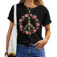 Flower Power Peace Love 60年代 70年代 ヒッピーコスチューム レディースTシャツ