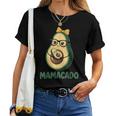 Mamacado Pregnant Avocado Mom Pun レディースTシャツ