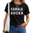 Kamalaucks Kamala Harrisucks And Women レディースTシャツ