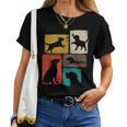 Labrador Vintage Collage Retriever Lab Dad Mom Dog Lover Women T-shirt