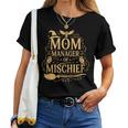 Magical Mom Manager Of Mischief Mom Mother's Day Halloween Women T-shirt