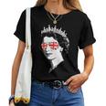Queen Elizabeth Iiunglasses British Crown エリザベス女王 Meme レディースTシャツ