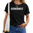 Sicherheit -Ecurity Guard Uniform And German レディースTシャツ
