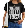 Straight Outta 1967 Womenintage 1967 Birth Of Birthday レディースTシャツ