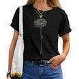シングル ダリアの花 レディースTシャツ