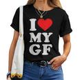 ユーズド加工 I Heart My Girlfriend アパレル I Love My Gf レディースTシャツ