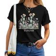 ワイルドフラワー ボヘミアン 砂漠の花 レディースTシャツ
