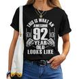 男性、女性、92歳の誕生日への92歳の誕生日プレゼント レディースTシャツ