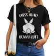 面白いイースタージョークguess What Bunny Butt メンズ レディース レディースTシャツ