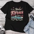 50S ロカビリー 1950年代 The Fabulous Fifties ロックンロール レディースTシャツ 面白い贈り物