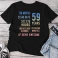 59歳の誕生日 男性 女性 面白い 59歳 レディースTシャツ 面白い贈り物