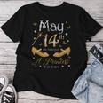 5月14日 プリンセスが生まれた 5月14日 誕生日 女の子 長袖tシャツ レディースTシャツ 面白い贈り物