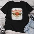 Basketball Mom Bleached Leopard 母の日 バスケットボール ママ レディースTシャツ 面白い贈り物