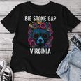 Bigtone Gap バージニア Usa クマと花のデザイン 長袖tシャツ レディースTシャツ 面白い贈り物