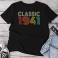 Classic 1941Intage 1941 Womenintage Year Birthday レディースTシャツ 面白い贈り物