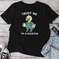 Trust Me I'm A Ducktor メディカルしゃれクワック ダックドクター レディースTシャツ 面白い贈り物