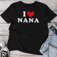 I Love Nana 私は愛する Nana レディースTシャツ 面白い贈り物
