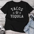 Tacos And Tequila Cinco De Mayo メンズ レディース メキシカン ドリンク レディースTシャツ 面白い贈り物