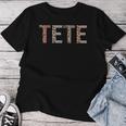 Tete ヒョウ柄 ママ キュート 母の日 おもしろい おばあちゃん レディースTシャツ 面白い贈り物