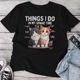Things I Do In Mypare Time Cat Lover Men レディースTシャツ 面白い贈り物