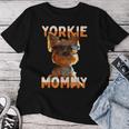 Yorkie Mommyヨーキー ママ 母親 母の日 ママ かわいい ヨークシャー・テリア レディースTシャツ 面白い贈り物