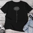 シングル ダリアの花 レディースTシャツ 面白い贈り物