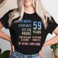 59歳の誕生日 男性 女性 面白い 59歳 レディースTシャツ 彼女への贈り物