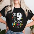 9歳 誕生日 ハッピーバースデー 9歳 男の子 女の子 9歳 レディースTシャツ 彼女への贈り物