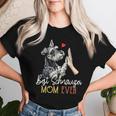 Bestchnauzer Mom Ever Dog Mama 母の日 レディースTシャツ 彼女への贈り物