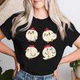 Chicken Chickens Cute Kawaii Anime Kawaii Japan レディースTシャツ 彼女への贈り物