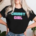 Chubby Girl 長袖tシャツ レディースTシャツ 彼女への贈り物